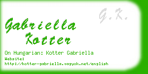 gabriella kotter business card